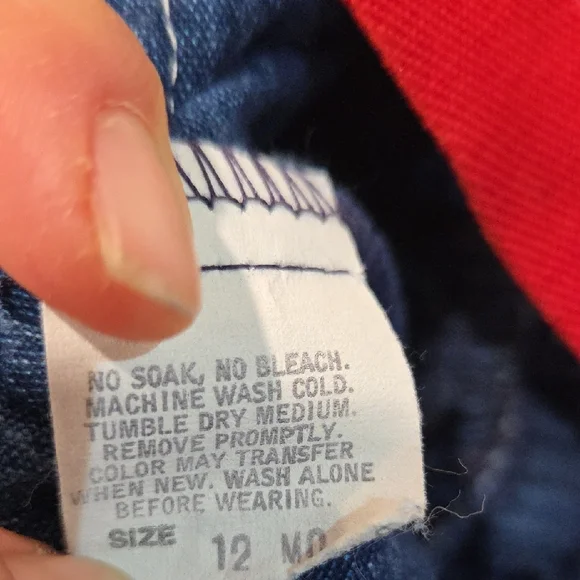 Rare OshKosh B'gosh Cheer Cats Pinstripe Blue Denim Overalls - Picture 6 of 6